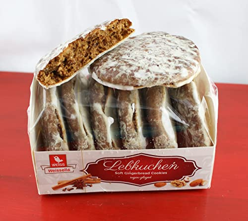 Weissella Soft Gingerbread Cookies Sugar-Glazed,7.05 oz