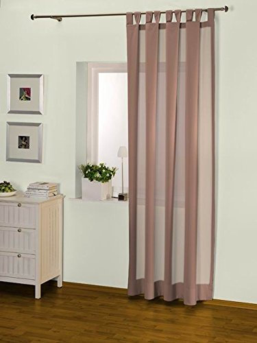 Interdeco Schlaufenschal/Schlaufenvorhang in Braun, BxH 135 x 235 cm Mira (30)