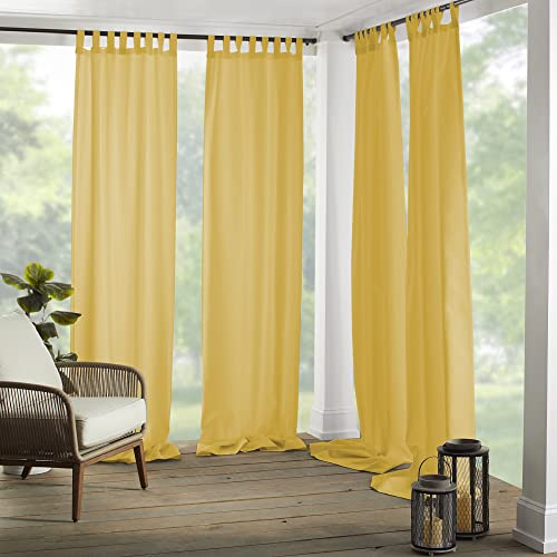 Elrene Home Fashions Schlaufenschal Matine, Polyester, gelb, 52 W x 84 L (Pack of 1)