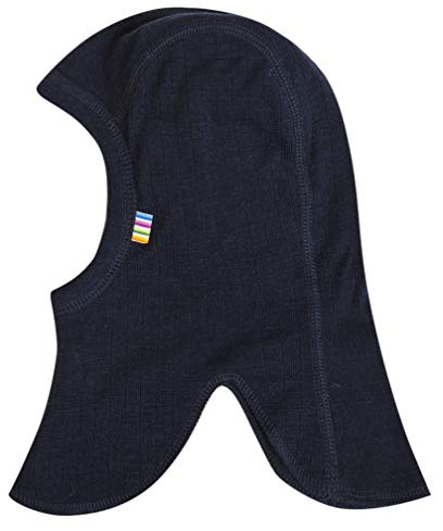 Joha Balaclava - Berretto unisex per bambini, in pura lana merino, Blu, 45