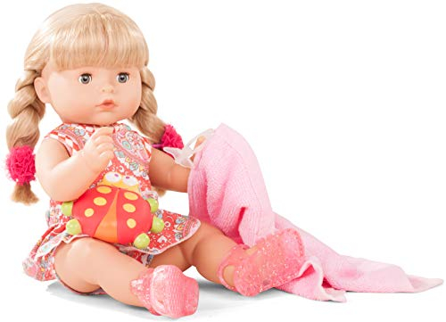 Götz 1818242 Maxy Aquini Vintage Badepuppe - 42 cm Puppe mit blonde Haare, blaue Schlafaugen - 10-teiliges Set - Mädchen-Babypuppe