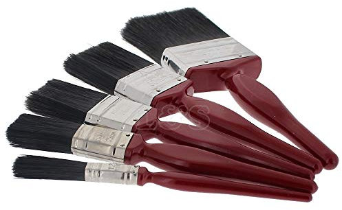 Professional Quality Paint Brushes Sizes: 12-75mm, Assorted Pack of 5