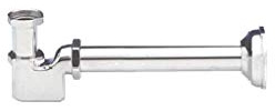 'art. 554 – GFB Siphon modèle molécule de 1 1/4 sans bonde pour lavabo/Bidet. Laiton chromé, tube ø 32 mm longueur 25 cm. haltezza 75 mm