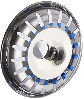 SyiXute 1 st kökshandfat sil plugg, förtjockad design rostfritt stål universell diskho dräneringsplugg för badrum och kök diameter: 80 mm