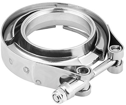 KIMISS V-Band Clamp Flangia V-Band Flangia V-Band Clamp Cla, v band clamp 2.52 pollici acciaio v-band 2.5 unione 2 5 vband trial outbit kit flangia di scarico tubo collier serrage turbo fap 2 fabco
