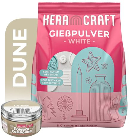 Keracraft Polvere per Colata 4,5 kg Con Compound Dune 50 g - Colorata per Fai Da Te