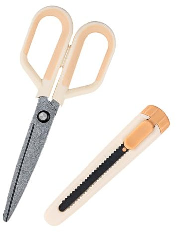 Tijeras domésticas, multiusos, tijeras multiusos para el hogar, tijeras para manualidades, tijeras de escritorio, tijeras multiusos 2 en 1, tijeras multiusos con mango cómodo, herramienta de corte