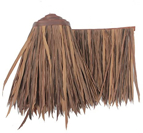 Künstliche Palme, Stroh, Rolle, Dachziegel, 99,8 x 49,8 cm, Strohschirm für Tiki-Bar, Outdoor-Dekoration, PE-Kunststoff, künstlicher Gras, Strand-Sonnenschutz, natürlicher Look, 1 x 0,5 m