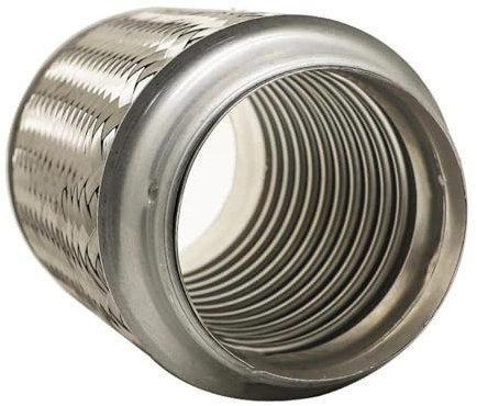 DZSFDGDDFGD Endrohre Auto Auspuffrohr Teleskop Flexible Verbindung Braid Balg Edelstahl Schalldämpfer Rohrverbinder Geschweißt Universal Auspuffblenden(I.D 45MM-165MM)
