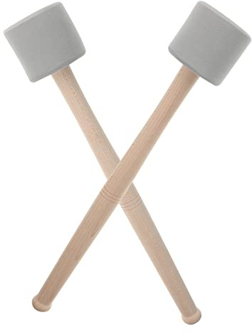 SHOWERORO 2 Stück Trommelstöcke Aus Edelstahl Professionelle Percussion Drumsticks Für Schlagzeug Und Pauken Graue Griffstücke Vielseitig Einsetzbar Für Musiker Und Studenten