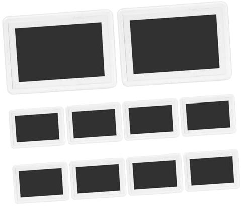 TOPBATHY 10stücke Magnetische Bilderrahmen Für Kühlschrank Acrylrahmen Zum Anzeigen Von Fotos Erinnerungen Metalloberflächen Leicht Zu Reinigen