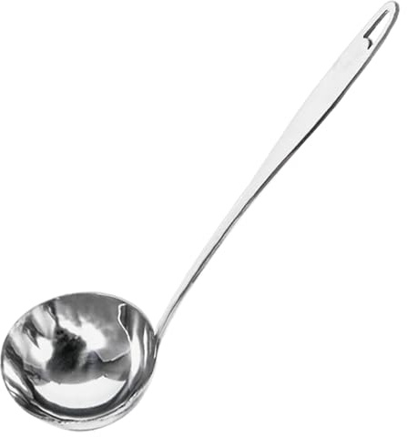 Suppenkelle Edelstahl - Schöpflöffel Edelstahl, Schöpfkelle zum Servieren und Schöpfen von Suppen und Eintöpfen, Schöpfkelle für Hotel zu Hause Restaurant Küche, Silber