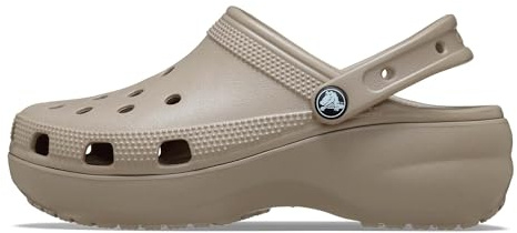 Crocs Women's Classic Platform Clog 42-43 EU Taupe