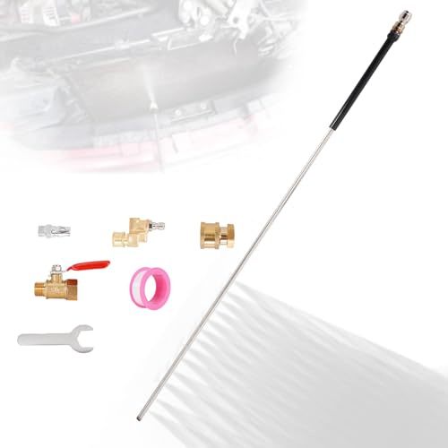 JiaYan Radiator Cleaning Wand: 24in Radiator Genie Water Air Dual Purpose Connector Pressure Washer Flush and Cleaner Tool Max 5000PSI for Household Cars, Trucks, SUV, RV