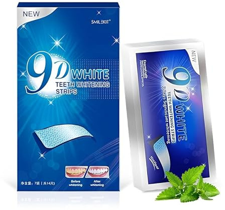 HMCEY Tiras Blanqueadoras Dientes,Bandas Blanqueante Dental,Teeth Whitening Strips,Tiras para Dientes Blancos,Bandas Blanquear Dental,Seguro para Esmalte Refresca Respiración para Quitar Manchas