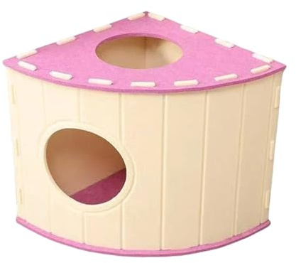 Baoblaze Katzenhaus/Kätzchen-Apartment, Kratzschutz aus Karton, schützt Teppiche und Sofas, Robustes Haustierbett, Versteckplatz für Wohnungskatzen, Rosa