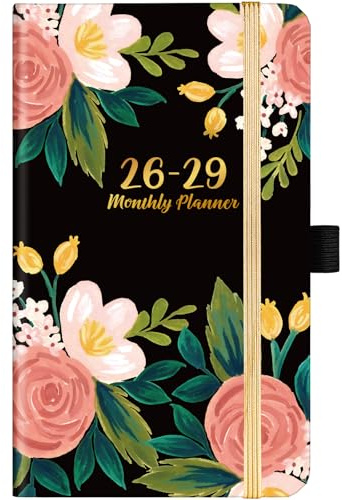 2026-2029 Monthly Pocket Planner/Calendar - Jul. 2026 - Jun. 2029 (36 Months), 3 Year Monthly Planner, 3.8 x 6.4, Monthly Planner 2026-2029 with Pen Loop, 2 Book Marks,Back Pocket