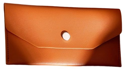 TOWARDSNAN Leder Geldumschlag PU Visitenkartenetui Großes Fassungsvermögen Bargeld Organizer Etui Für Budgetierung Abrechnung 17 5 X 9 4 cm PU Leder Visitenkartenhalter