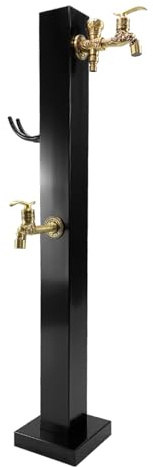 Colonne d'eau De Jardin Extérieure, Colonne D'eau De Jardin Anti-gel En Hiver, Colonne d'eau De Jardin Autoportante, Poteau De Robinet De Cour For L'irrigation Et L'arrosage(Gold)
