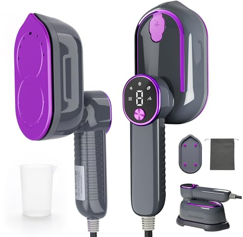 ZNJNYKJ Clothes Steamer 1400W 2 in 1 Travel Steamer for Clothes