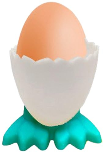 Lecreatekit Coquetier créatif en forme de poule, support à œufs en plastique PP de qualité alimentaire pour petit déjeuner, passe au micro-ondes, support amusant pour décoration de table de fête de