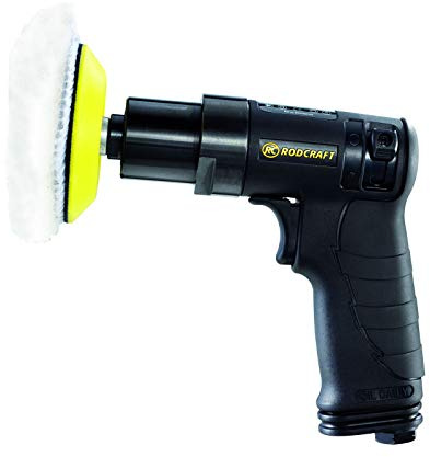 Rodcraft RC7683K Druckluft-Polierer Set 75 mm | 150 W Leistung, 5500 U/min, 75 mm Polierteller. Für präzise Polierarbeiten auf kleinen Flächen