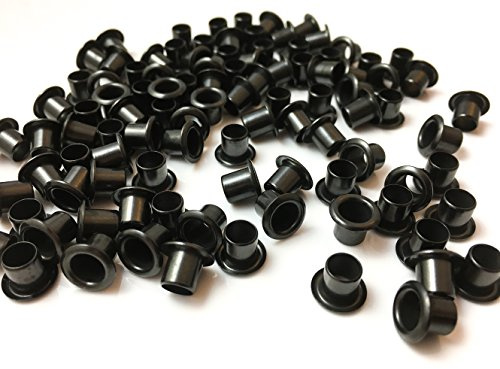 8 – 8 1/4 negro remaches Kydex – ojales. Juego de 100 DIY funda de Kydex – ojales. Acabado en Negro