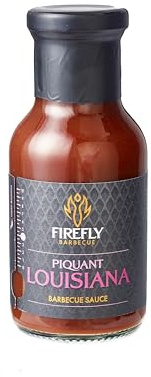 FireFly Barbecue Louisiana Rib & Wing BBQ Sauce – Spicy Southern Barbecue Sauce for Ribs, Wings & Chicken – Medium Heat – 250ml