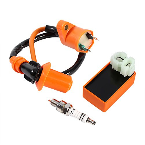 Racing Performance CDI Zündspule für Explorer Race GT50, GY6 Motorisierte Motorrad, ATV, Roller, Go Kart - Neue Zündkerze