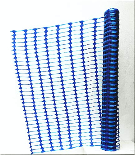 Callieway Agility Parcoursabgrenzung, Hundezaun, Sicherheitszaun, Bauzaun, Campingzaun blau, extra reißfest, Orig (Spezial 120cm hoch / 30m Rolle/blau)