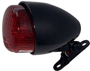 IGUANA CUSTOM - Schwarze HAWK ECO-Heckleuchte mit Bremslicht, Standlicht und Kennzeichenleuchte - E-MARK Approved