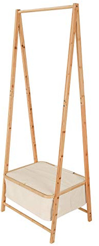 Lumaland Kleiderständer aus Bambus 159 x 60 x 45 cm Beige