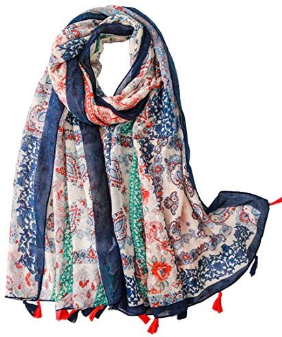 FAIRYGATE Damen Schal Halstücher für Frauen Kopftuch Umschlagtuch Viskose Schals Tuch Stola Stolen Wrap Shawl Halstuch 0001