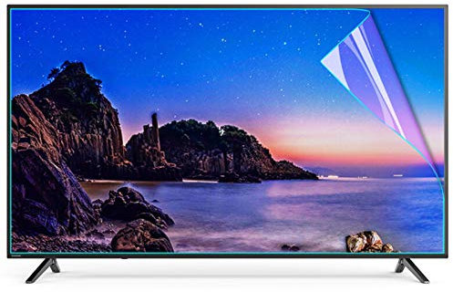 BDSHL Anti Blue Light Protector Film - Relieve Eye Strain, Prevent Myopia for 32-75 Inch TV Screen Anti-Scratch Anti-Glare Filter Film (Color : HD Version, Size : 65 inch 1429x804mm)