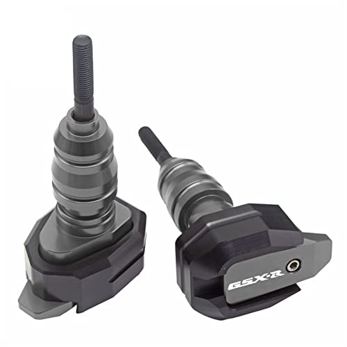 KIZQYN Rahmen Für Suzuki GSXR GSX-R 600 750 1000 K4 K5 Mit Logo Motorrad Fallschutz Sturzpad Verkleidungsschutz Crash Pad (Color : Titanium)