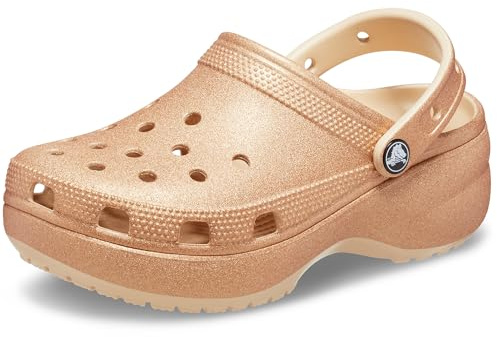 Crocs - Zuecos clásicos con plataforma para mujer con suela elevada, 41/42 EU