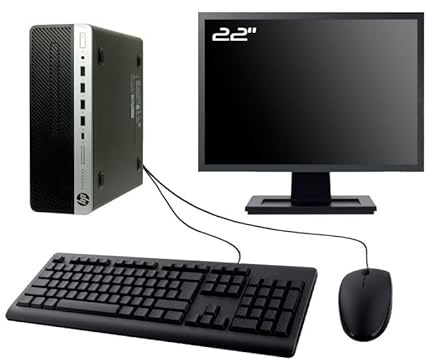 HP ProDesk 600 G3 SFF - Pantalla de 22 Intel I7-6700 RAM 16GB SSD 240GB W11 WiFi (Reacondicionado)