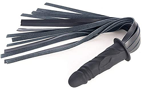 Frusta Falli Coda Pelle Pene Flogger Dildo in silicone Spina anale SM Bondage Schiavo Fetish Giochi per adulti Giochi di ruolo Giocattoli erotici per coppie Nero