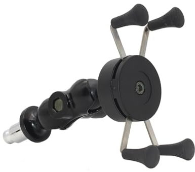 Motorrad Telefonhalter Handy Ständer Motorrad Telefon Halter Gabel Vorbau Halterung GPS Navigation Halterung USB Ladegerät Für Kawasaki Für NINJA 400 250 2018 2019 2020 Handyhalterung(Without USB Char