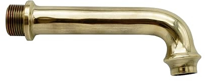 L'Artistica F.LLI PERINCIOLI | kontinuierlicher Auslauf 1/2 Zoll M, Auslauf aus Messing für Säulen- oder Wandbrunnen, 41 x 120 mm