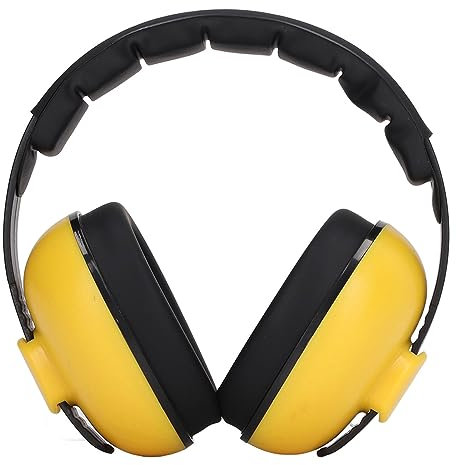 YDuupxe Cuffie Antirumore Confortevoli con Riduzione del Rumore Cuffie Antirumore Leggere Ed Eleganti NRR 31DB Gialle