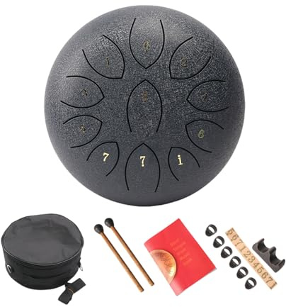 11 Töne Kleine Stahlzungentrommel Percussionsinstrument Handpans Trommel Ätherische Trommel Für Meditationen Heilungskonzert