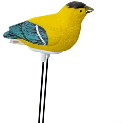 Misuratore di umidità del suolo, sensore di allarme per irrigazione a forma di uccello, sensore igrometro per piante in vaso, misura accuratamente (giallo)