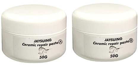 Homoyoyo 2pezzi Kit Riparazione Per Piastrelle in Ceramica Adesivo Forte Per Lavandini e Vasche Da Bagno Per Pavimenti e Stucco