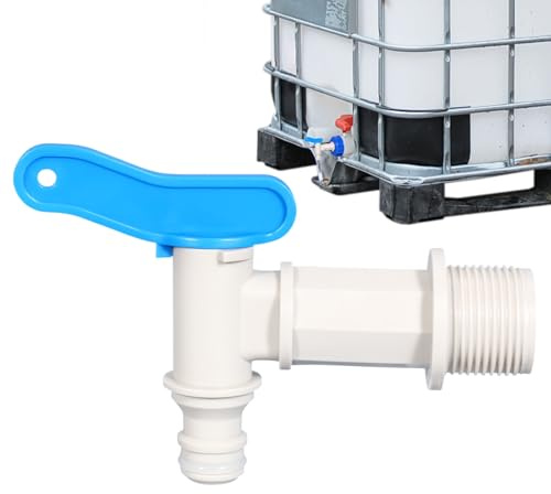 Raccords de réservoir gallon – Raccords de tuyau adaptateur de réservoir, valve de robinet, accessoires étanches, pièces de rechange à filetage fin pour tonneau fourre-tout gallon