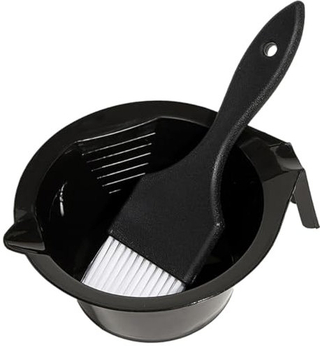 SAFIGLE Juego De Brocha y Bol Para Teñir El Cabello Tamaño Estándar Práctico y Portátil Para Uso Profesional y Doméstico Mezclador De Tinte Cabello