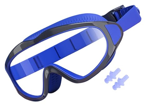 Générique Lunettes de Natation | Lunettes De Surf Avec Bouchons D'Oreilles Étanches | Étanche Protection UV Anti-Buée Vision HD pour et Adolescents