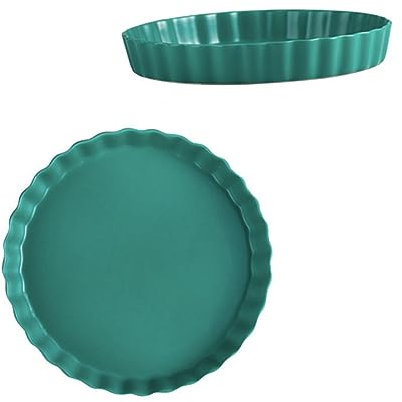 PEPLAYTAL Piatto per Colazione Design Chic per Sushi e Pasta Adatto per Uso e Ristoranti Verde Scuro