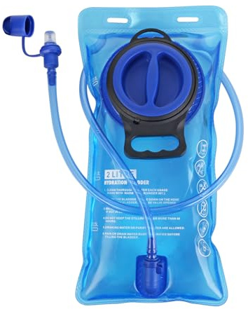 Replacement Hydration Bladder Compatible with Camelbak Backpack, 2L Water Bladder for Hiking Backpack, No Leakage Water Reservoir Storage Bag, with Large Opening, for Camping, Cycling and Running