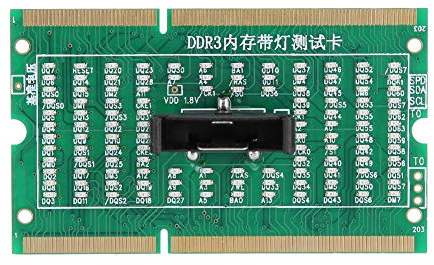 RASTKY SO-DIMM Analyzer Diagnostic Tester PC Laptop Desktop DDR234 With Light - Post Test Card Efficient Troubleshooting (DDR3)
